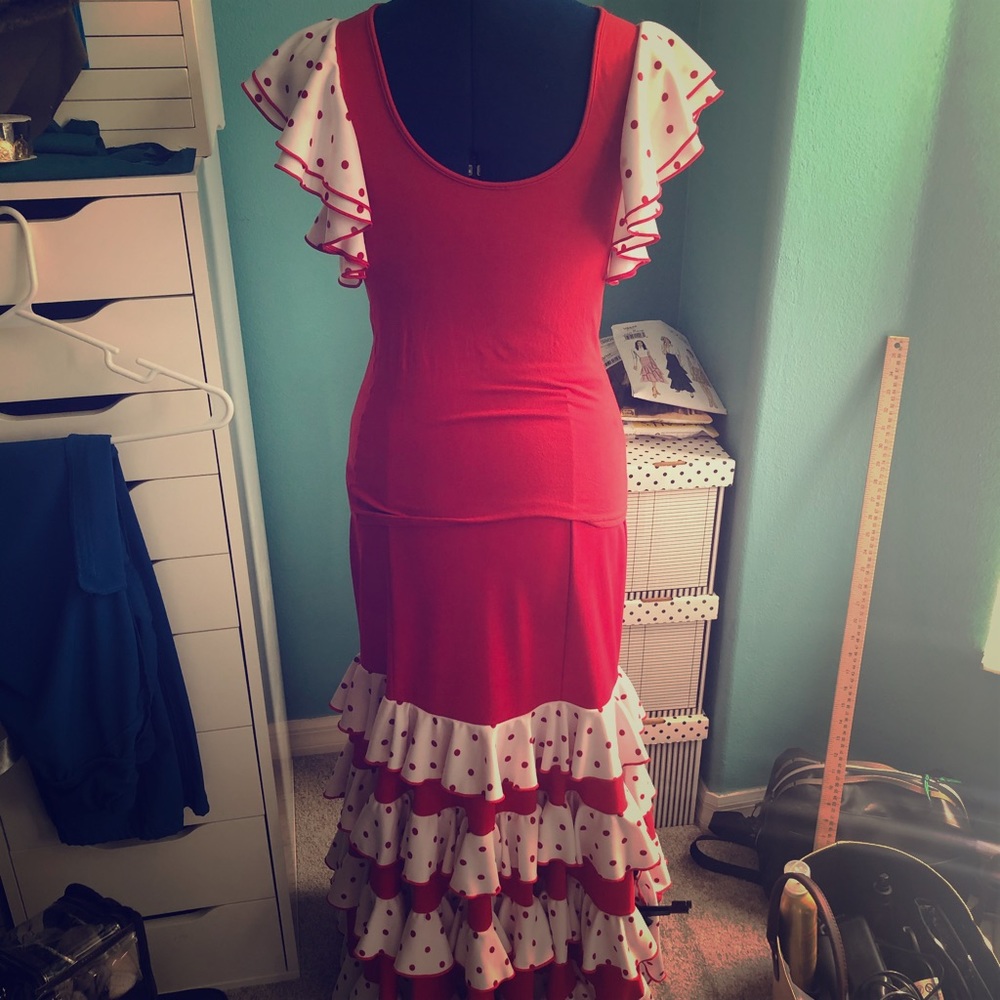 2 piece Flamenco outfit. Hand wash cold